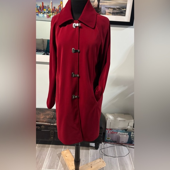 London Fog Jackets & Blazers - ❤️London Fog Red Riding Hood Rain Trench Coat-Small